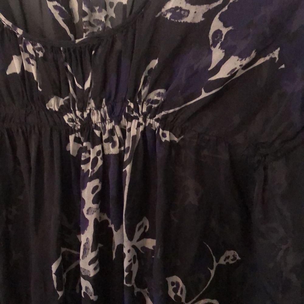 Zara Black and Purple Floral Blouse - Picture 6 of 14